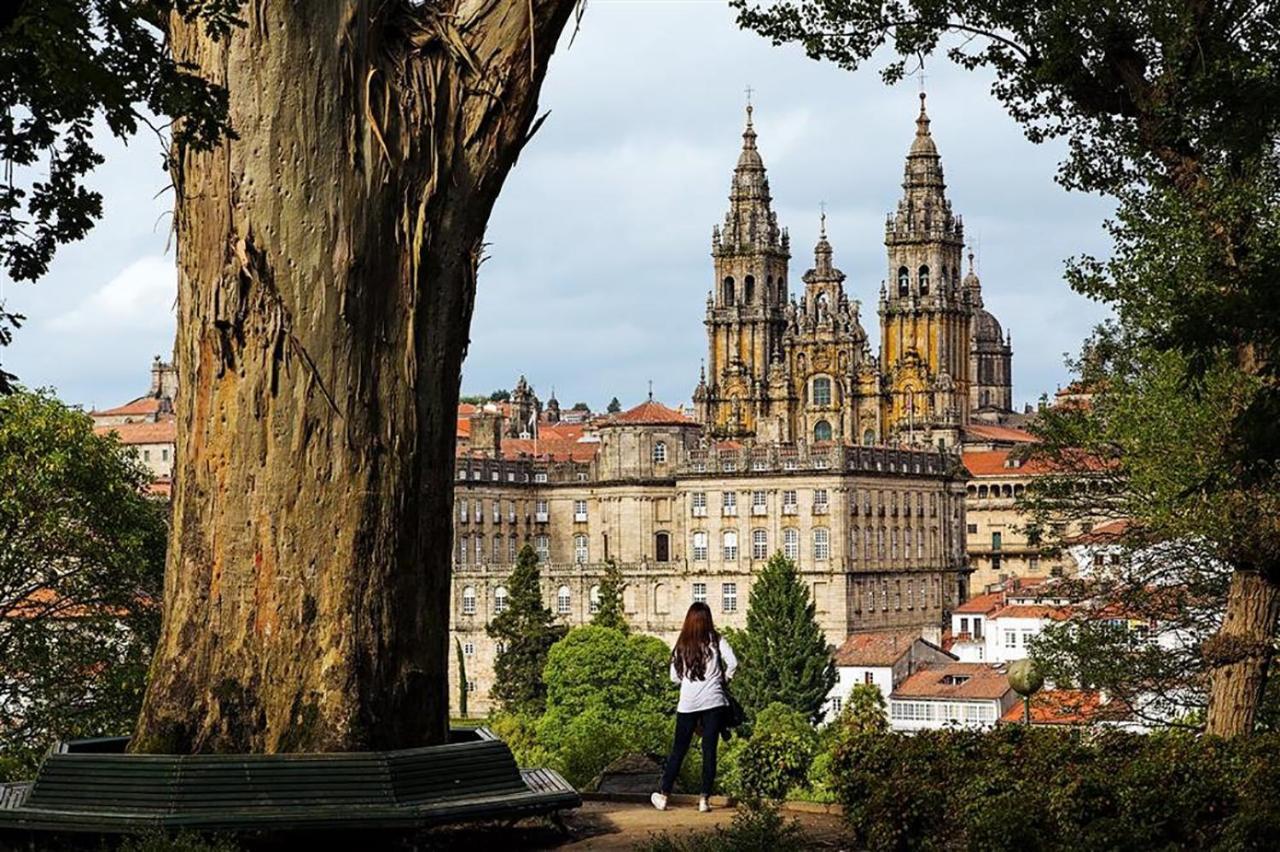 Apartamento De Diseno Centrico Con Terraza Espectacular Santiago de Compostella Buitenkant foto